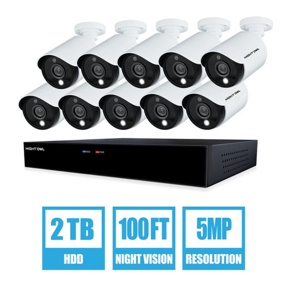 wired 5 mp security camera system